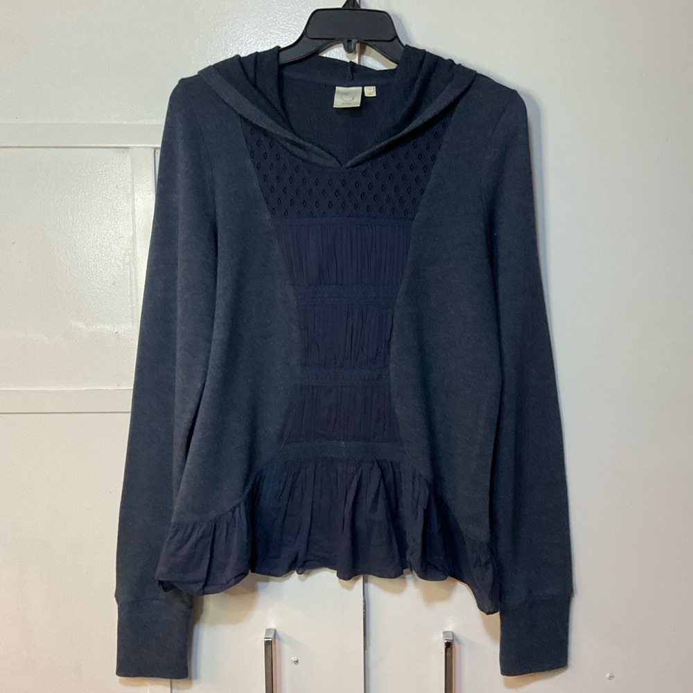 E by Eloise Navy Blue Hooded Sweatshirt